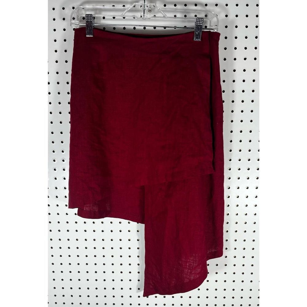 Farrow asymmetrical linen skirt